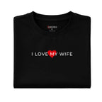I Love My Wife Heart Overlay – Romantic Husband Statement Tee