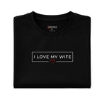 I Love My Wife Minimal Box – Romantic Husband Statement Tee