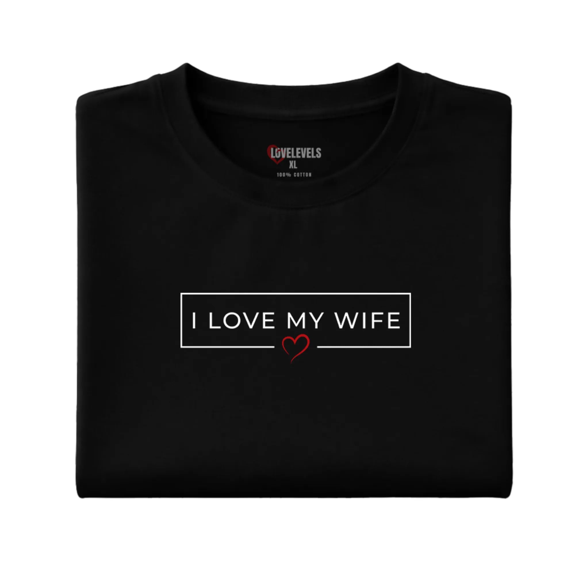 I Love My Wife Minimal Box – Romantic Husband Statement Tee