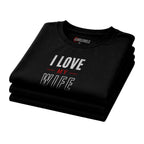 I Love My Wife Bold Outline – Romantic Husband Statement Tee