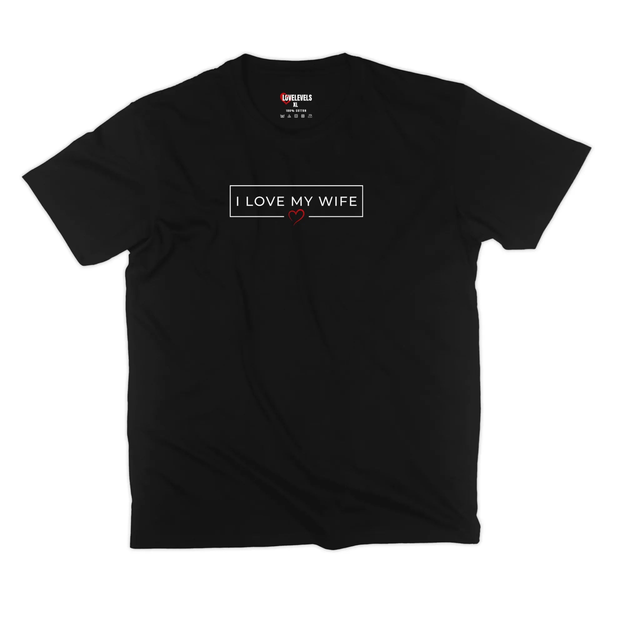 I Love My Wife Minimal Box – Romantic Husband Statement Tee