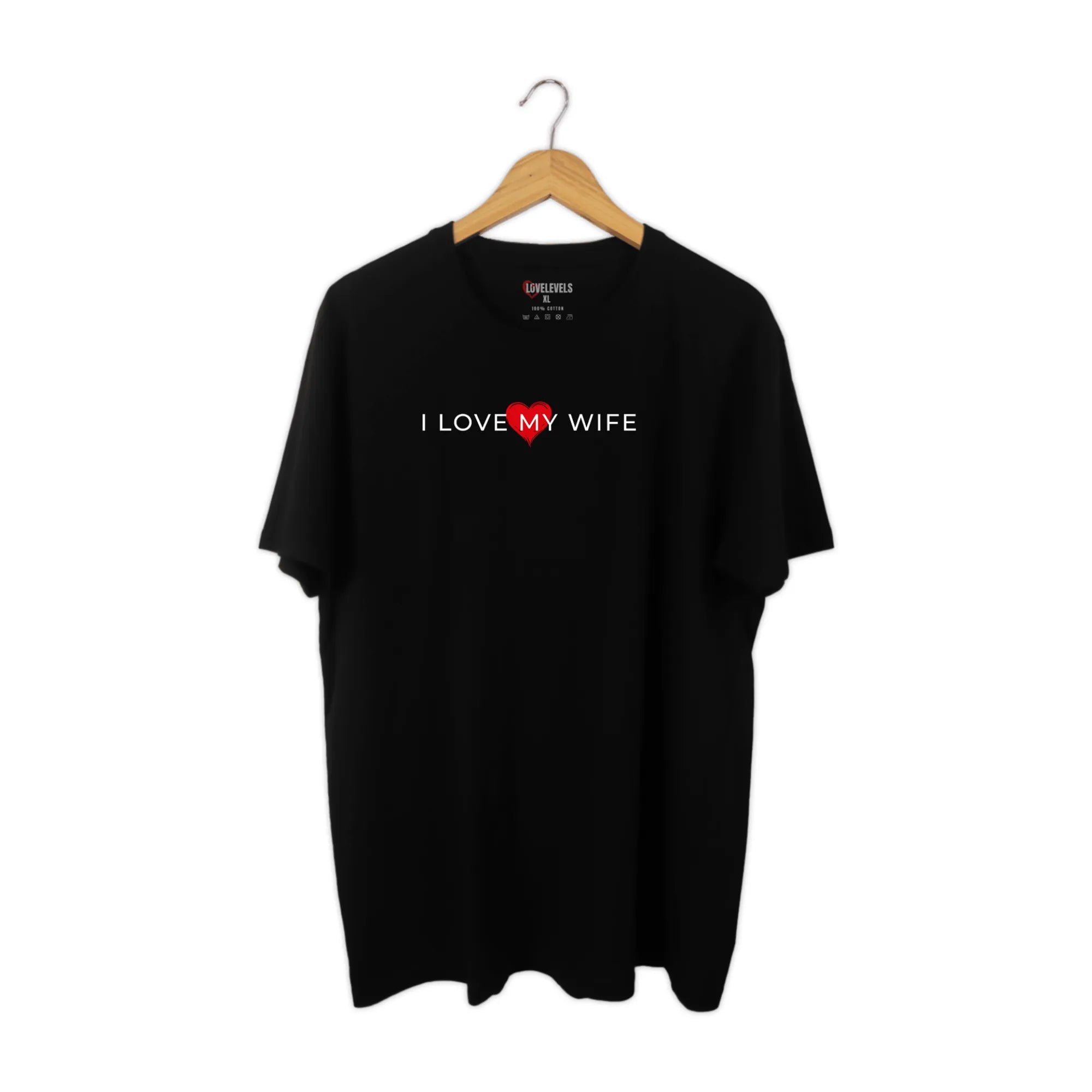 I Love My Wife Heart Overlay – Romantic Husband Statement Tee