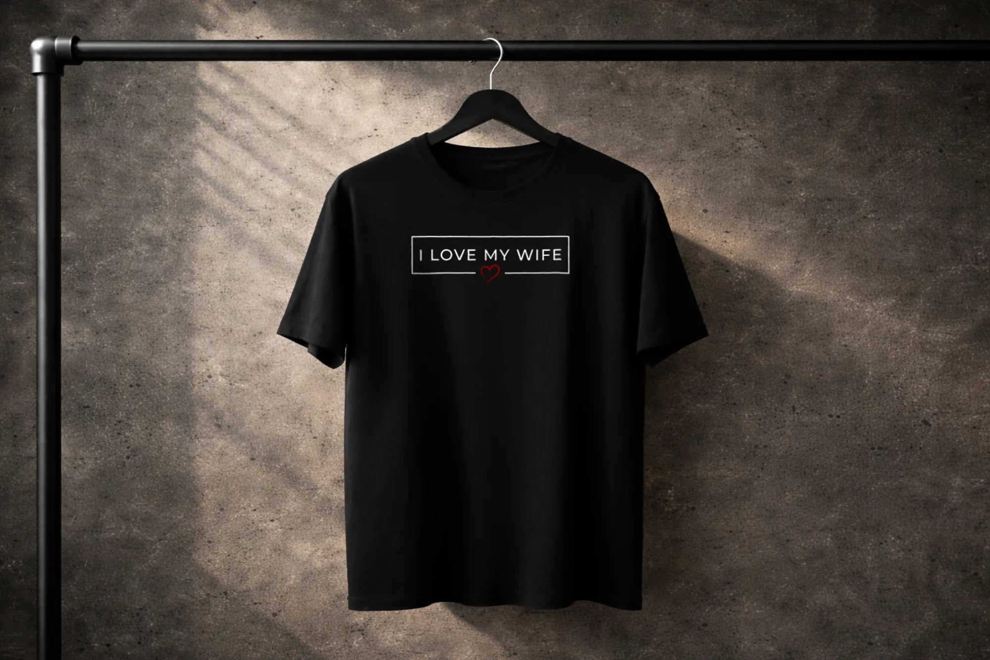 I Love My Wife Minimal Box – Romantic Husband Statement Tee