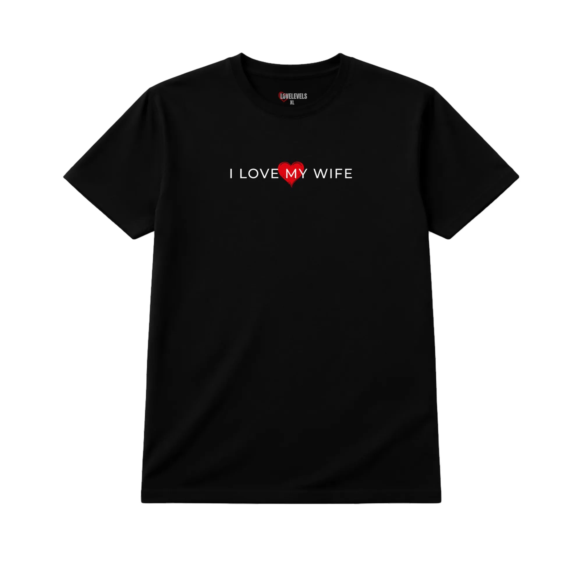 I Love My Wife Heart Overlay – Romantic Husband Statement Tee
