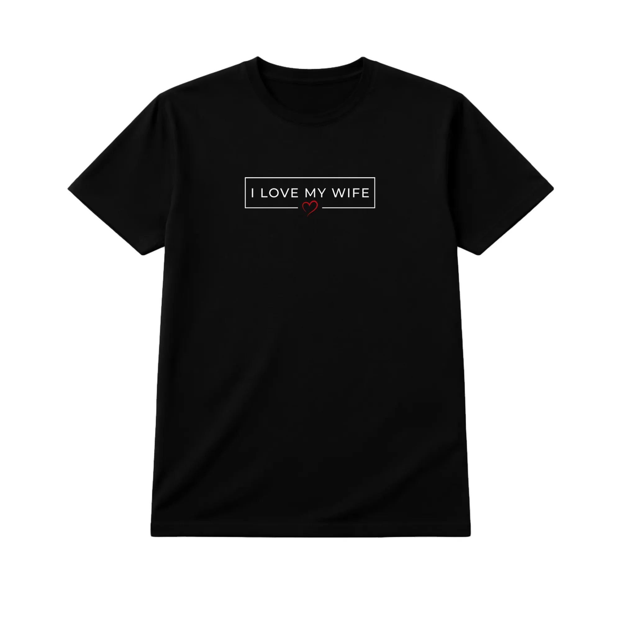 I Love My Wife Minimal Box – Romantic Husband Statement Tee