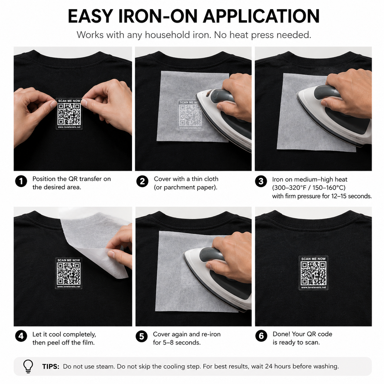 Ready-To-Press QR DTF Transfer