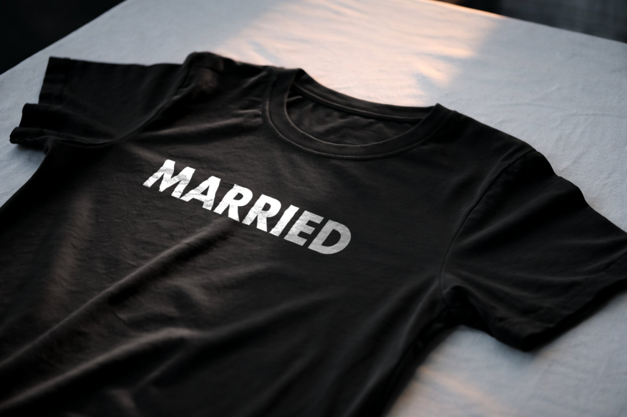 MARRIED Bold Block Statement Tee