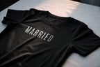 MARRIED Tall Minimal Typography Tee