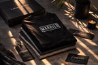 MARRIED Rounded Outline Badge Tee