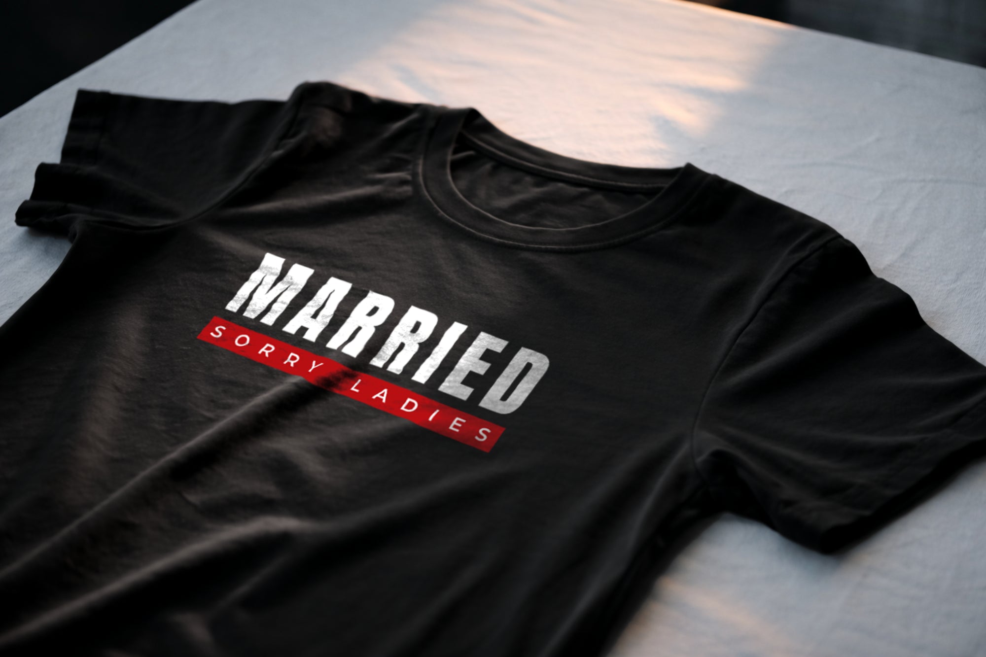 Married Sorry Ladies Shirt – Bold Husband Statement Tee