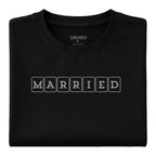 MARRIED Boxed Letter Badge Tee