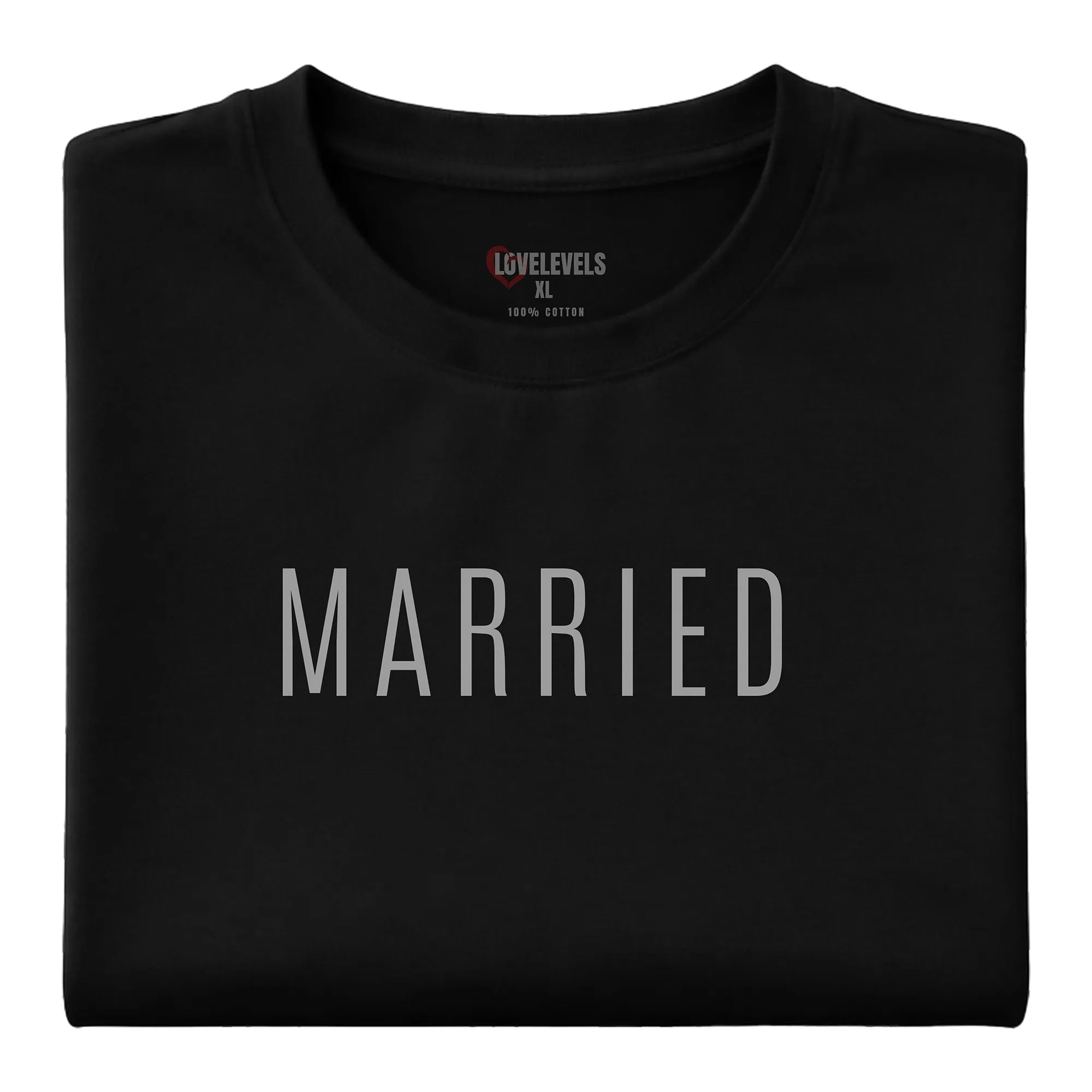 MARRIED Tall Minimal Typography Tee