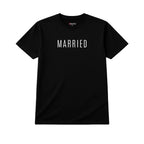 MARRIED Tall Minimal Typography Tee