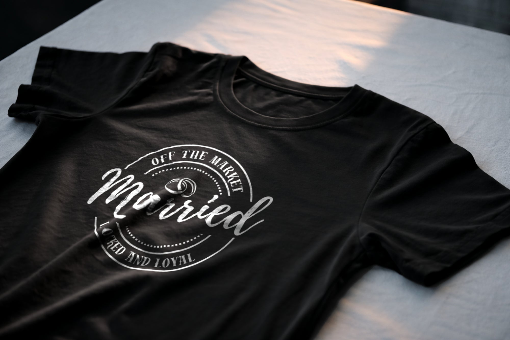 Off The Market Married Shirt – Locked and Loyal Husband Tee