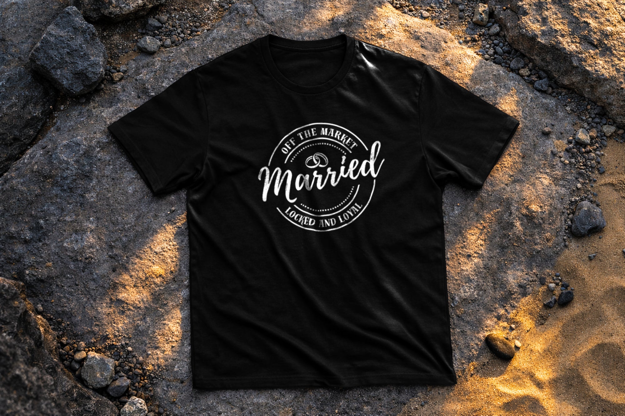 Off The Market Married Shirt – Locked and Loyal Husband Tee