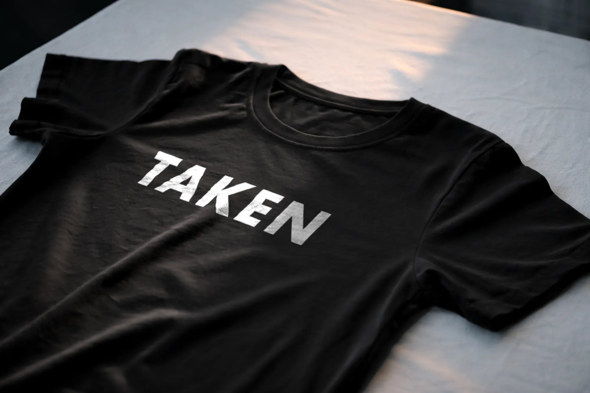 Taken Relationship Shirt – Minimal Statement Tee