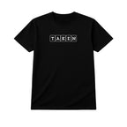 Taken Relationship Shirt – Minimal Boxed Letter Statement Tee
